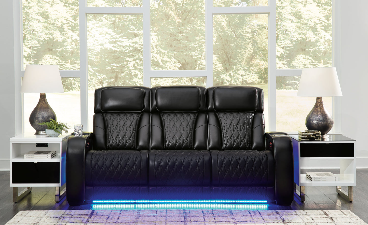 Boyington Black Power Reclining Sofa - U2710615 - Luna Furniture - Dallas Store