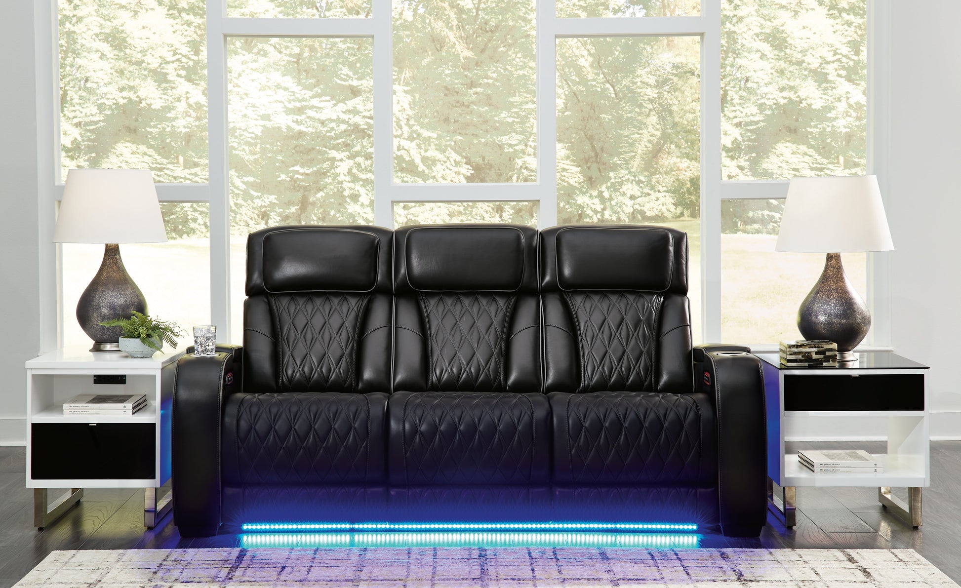 Boyington Black Power Reclining Sofa - U2710615 - Luna Furniture - Dallas Store
