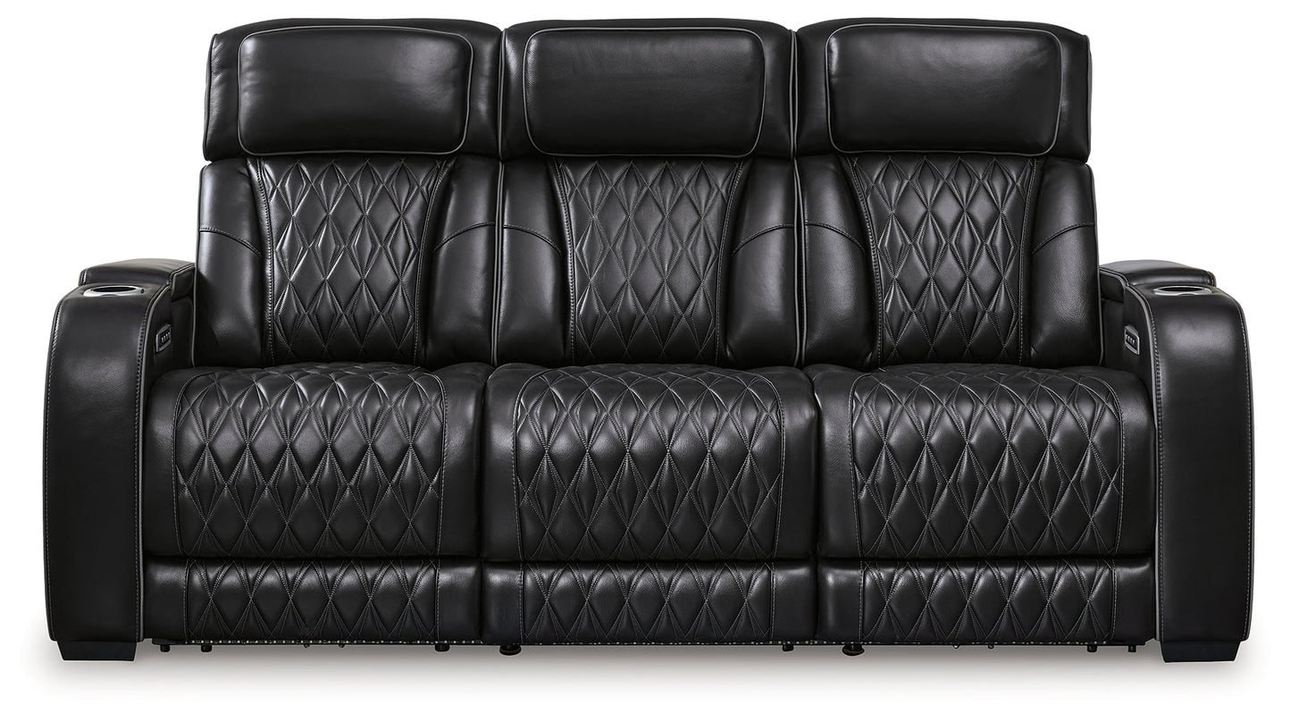 Boyington Black Power Reclining Sofa - U2710615 - Luna Furniture - Dallas Store