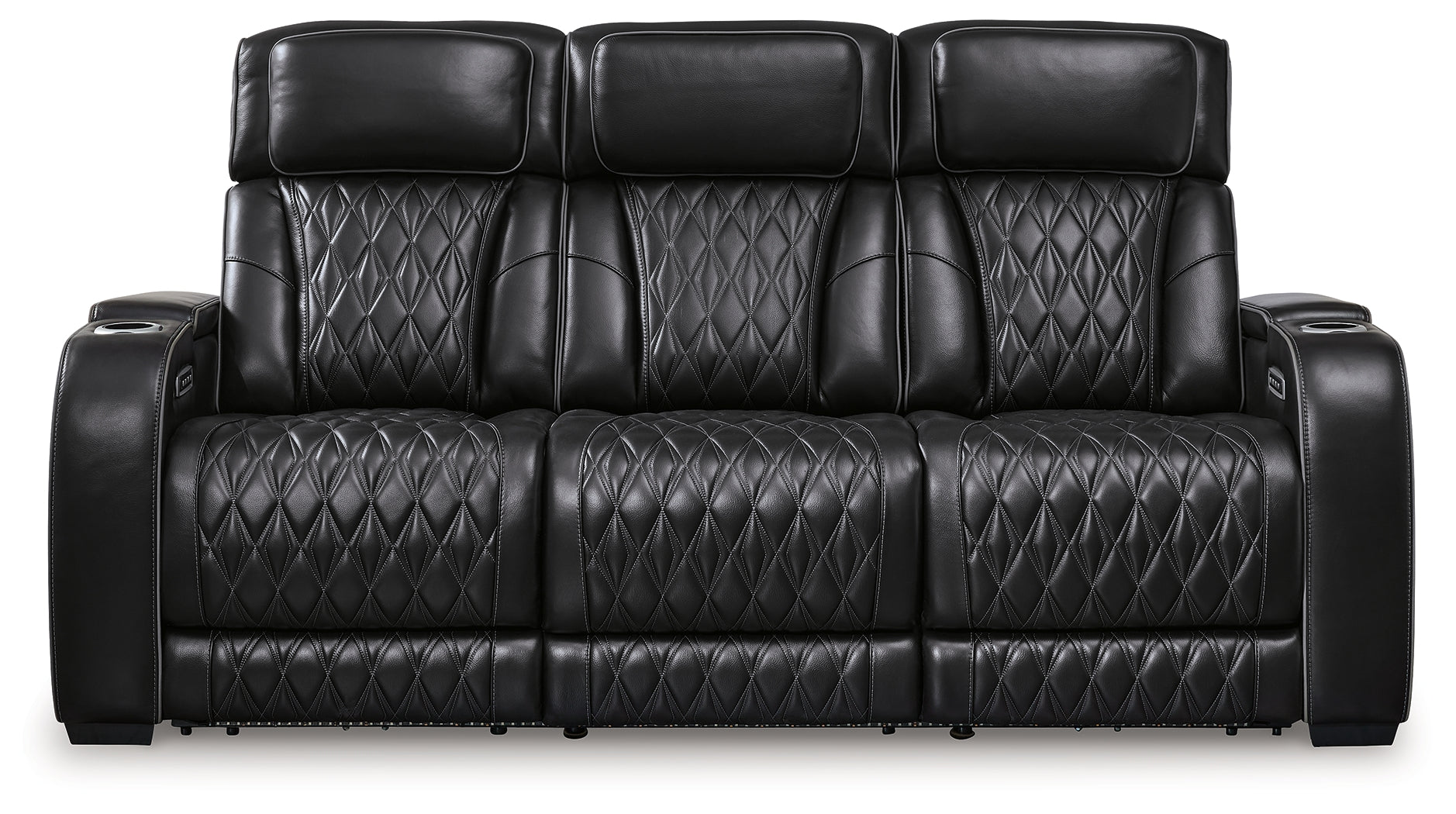 Boyington Black Power Reclining Sofa - U2710615 - Luna Furniture - Dallas Store