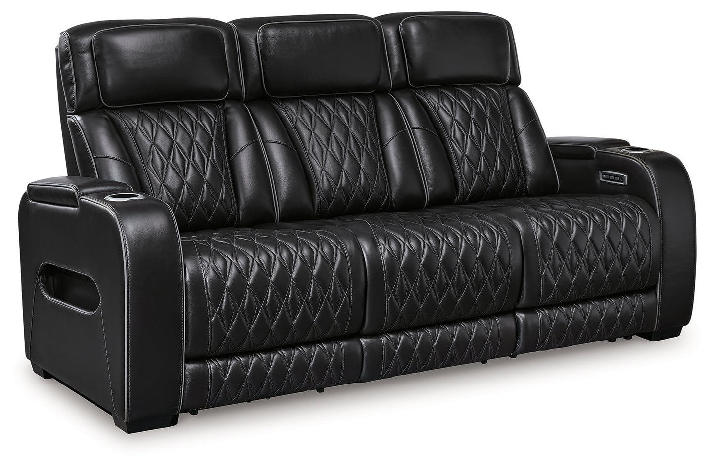 Boyington Black Power Reclining Sofa - U2710615 - Luna Furniture - Dallas Store