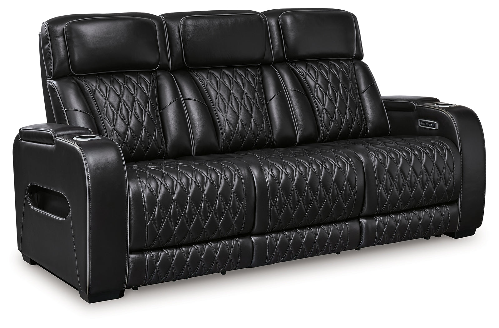 Boyington Black Power Reclining Sofa - U2710615 - Luna Furniture - Dallas Store