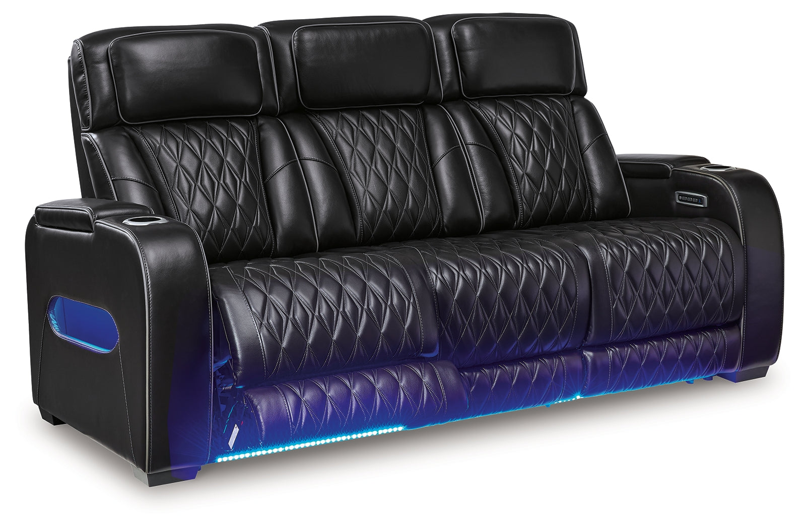 Boyington Black Power Reclining Sofa - U2710615 - Luna Furniture - Dallas Store