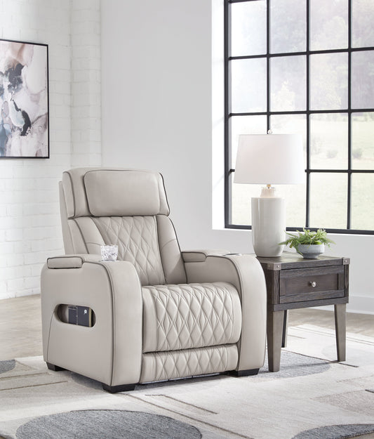 Boyington Gray Power Recliner - U2710513 - Luna Furniture - Dallas Store