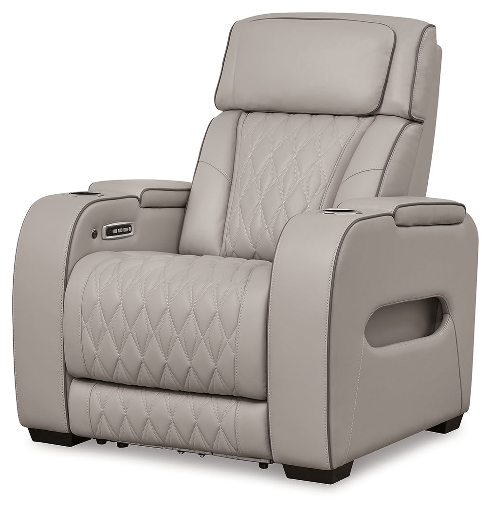 Boyington Gray Power Recliner - U2710513 - Luna Furniture - Dallas Store