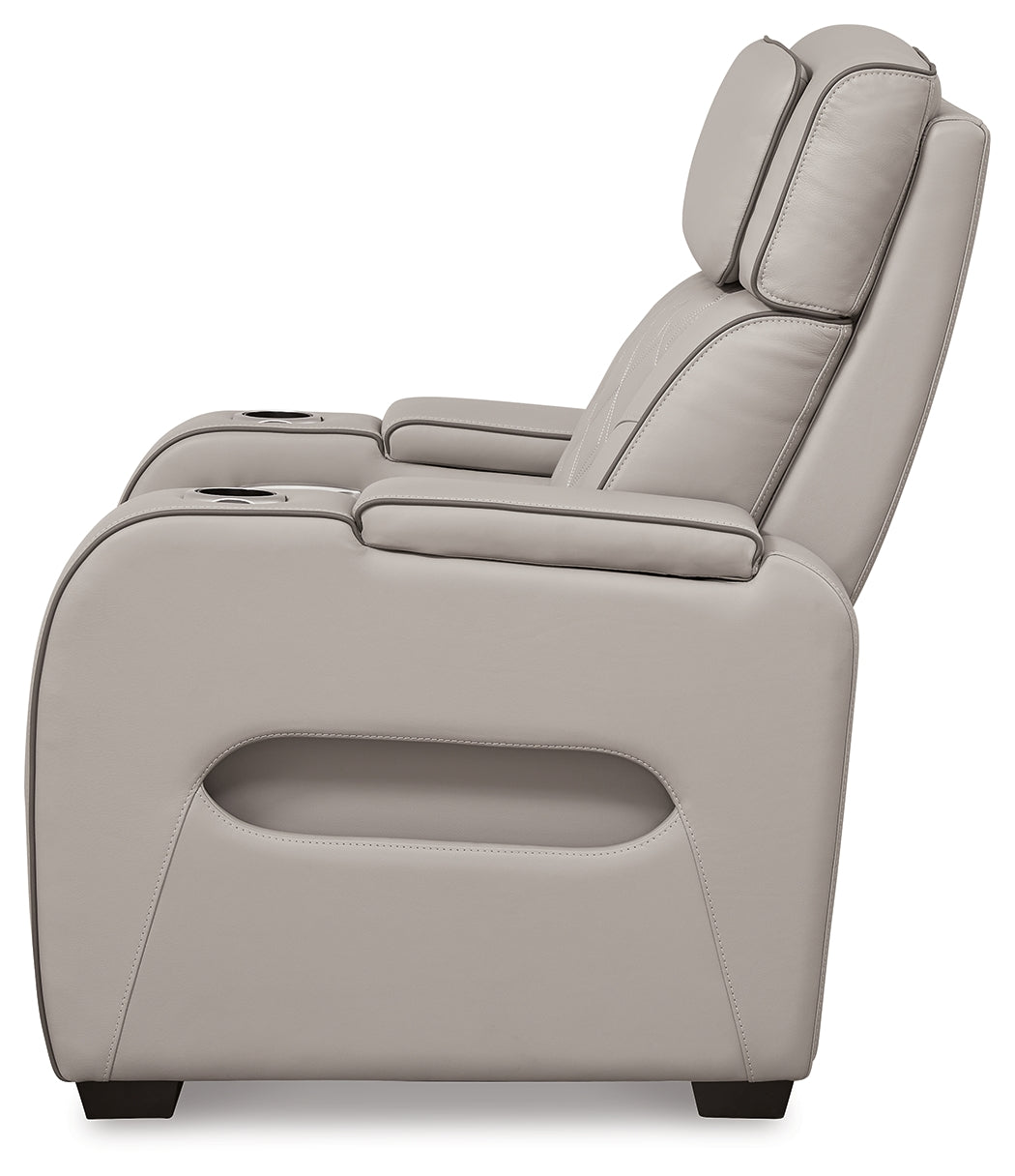 Boyington Gray Power Recliner - U2710513 - Luna Furniture - Dallas Store