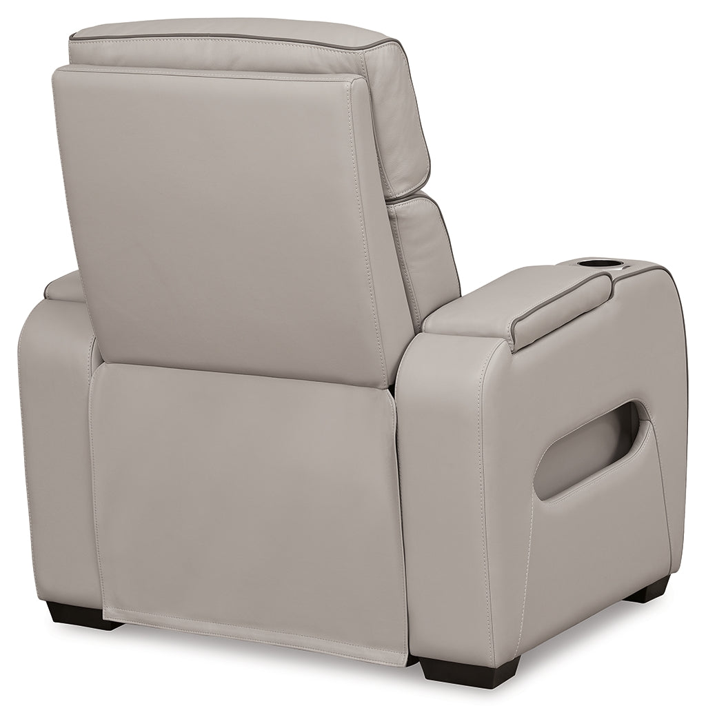 Boyington Gray Power Recliner - U2710513 - Luna Furniture - Dallas Store
