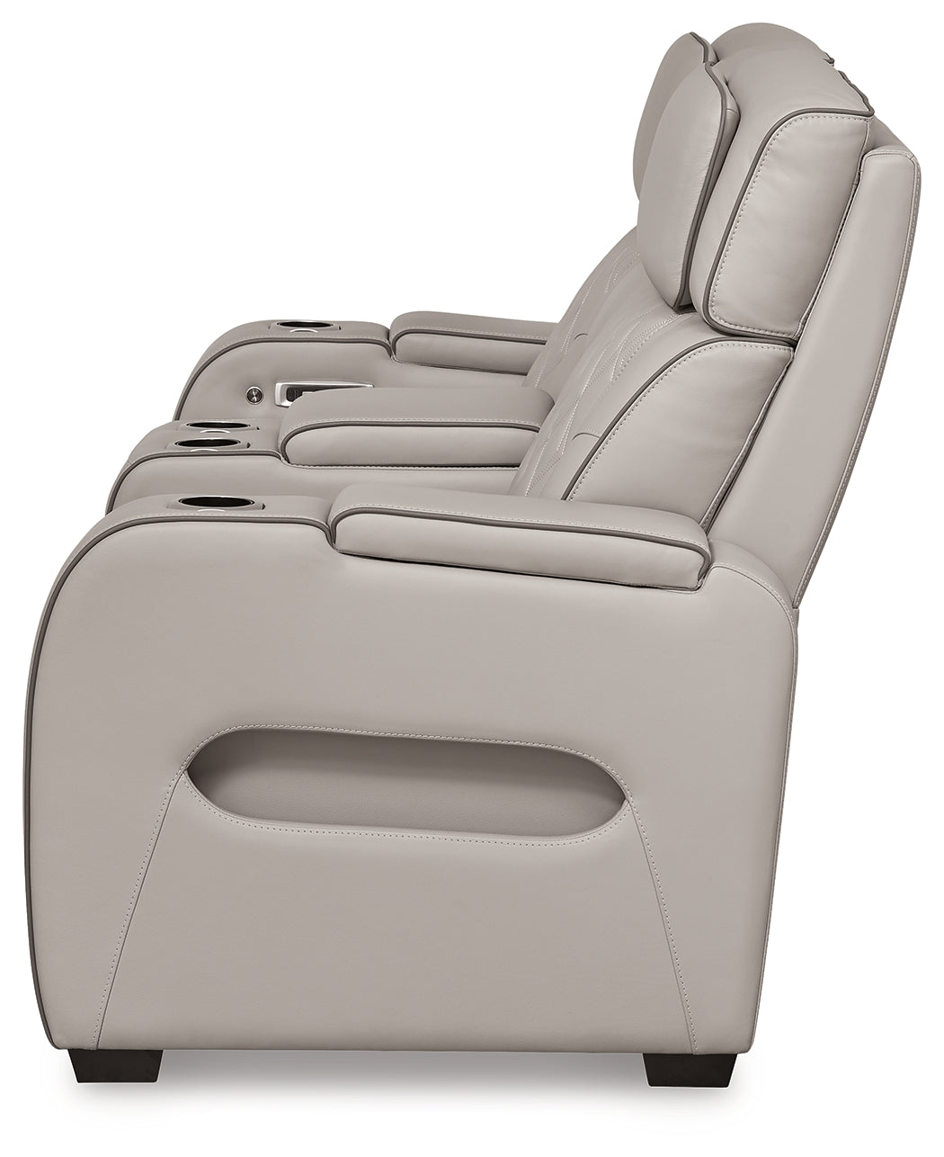 Boyington Gray Power Reclining Loveseat with Console - U2710518 - Luna Furniture - Dallas Store