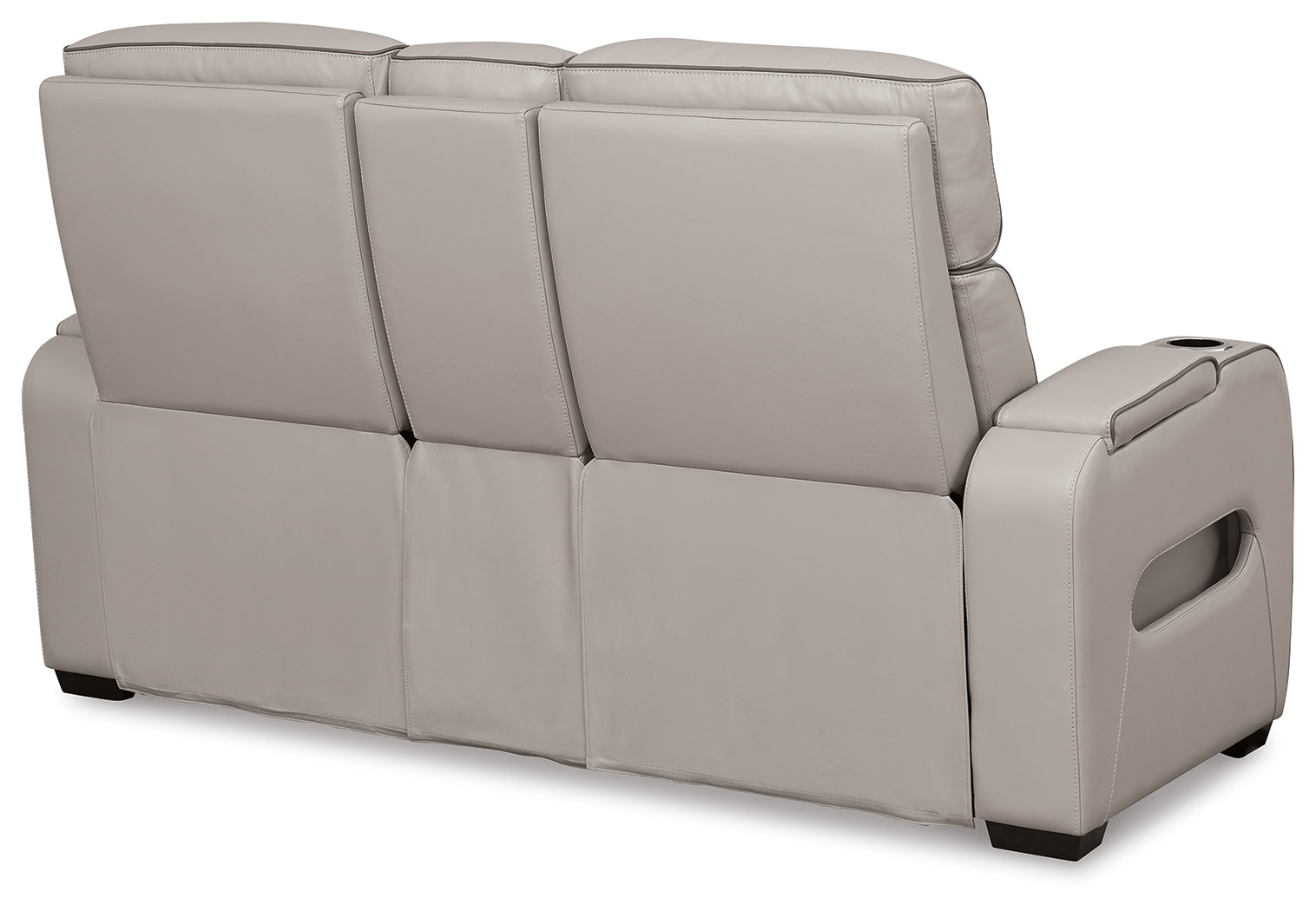 Boyington Gray Power Reclining Loveseat with Console - U2710518 - Luna Furniture - Dallas Store