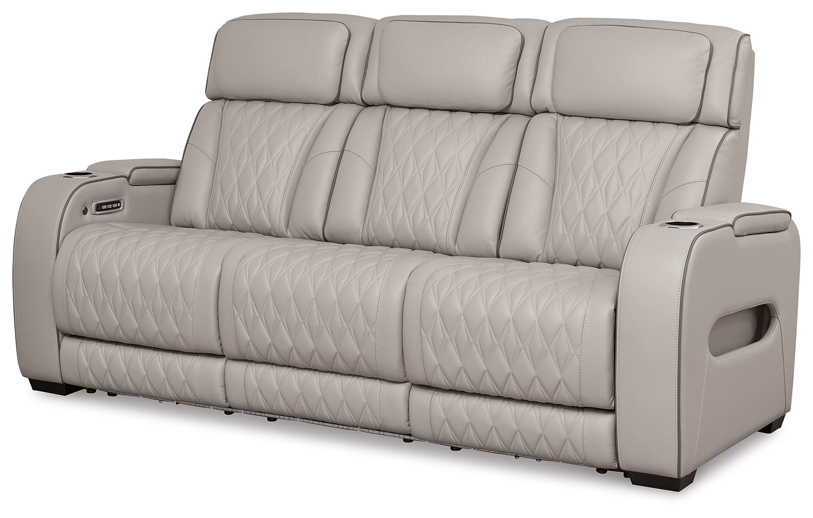 Boyington Gray Power Reclining Sofa - U2710515 - Luna Furniture - Dallas Store