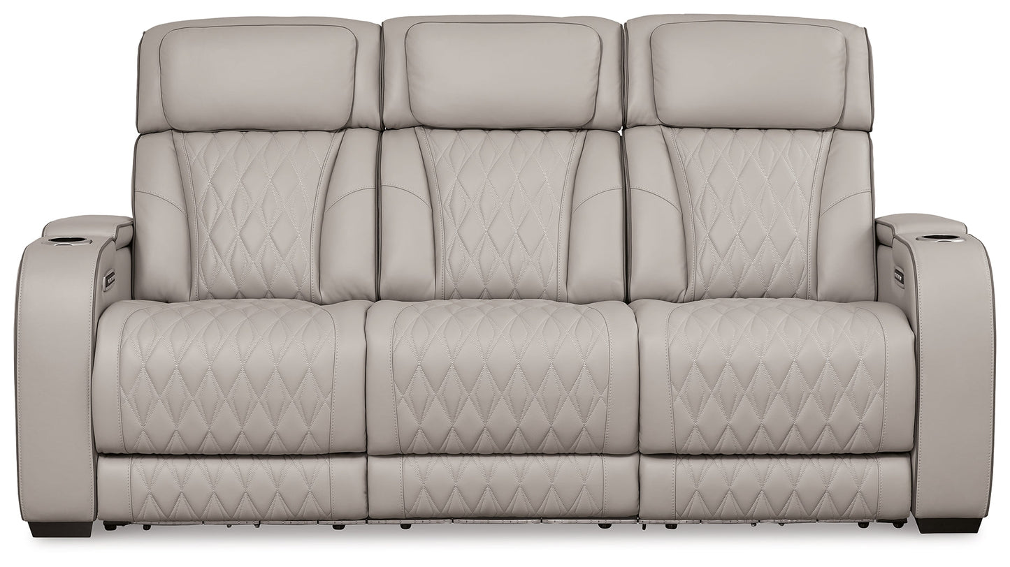 Boyington Gray Power Reclining Sofa - U2710515 - Luna Furniture - Dallas Store