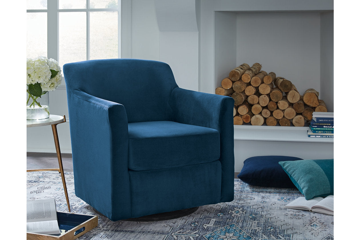 Bradney Ink Swivel Accent Chair - A3000602 - Luna Furniture - Dallas Store