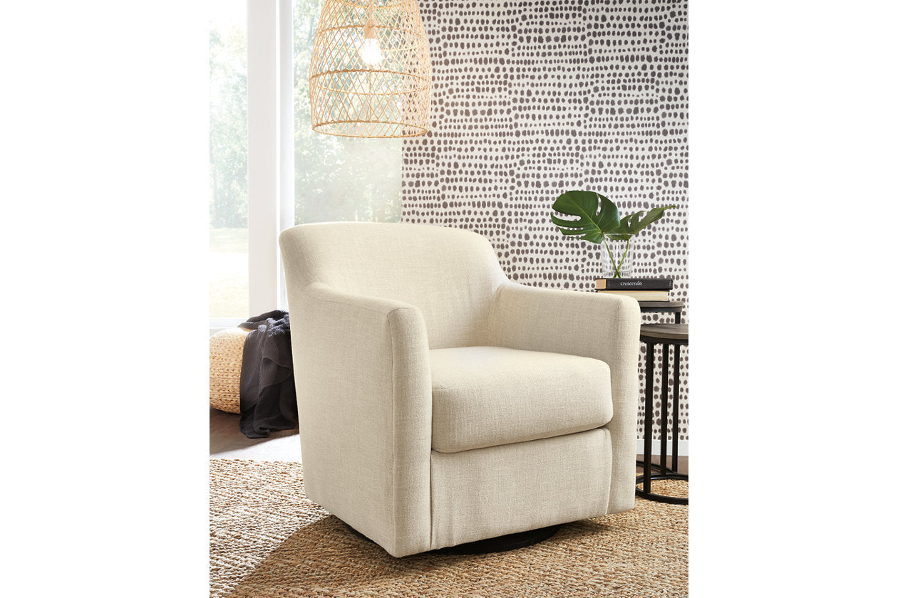 Bradney Linen Swivel Accent Chair - A3000325 - Luna Furniture - Dallas Store