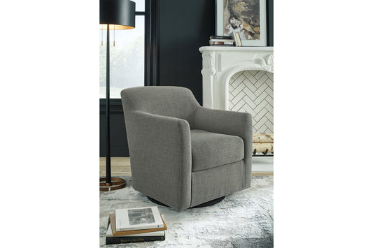 Bradney Smoke Swivel Accent Chair - A3000326 - Luna Furniture - Dallas Store