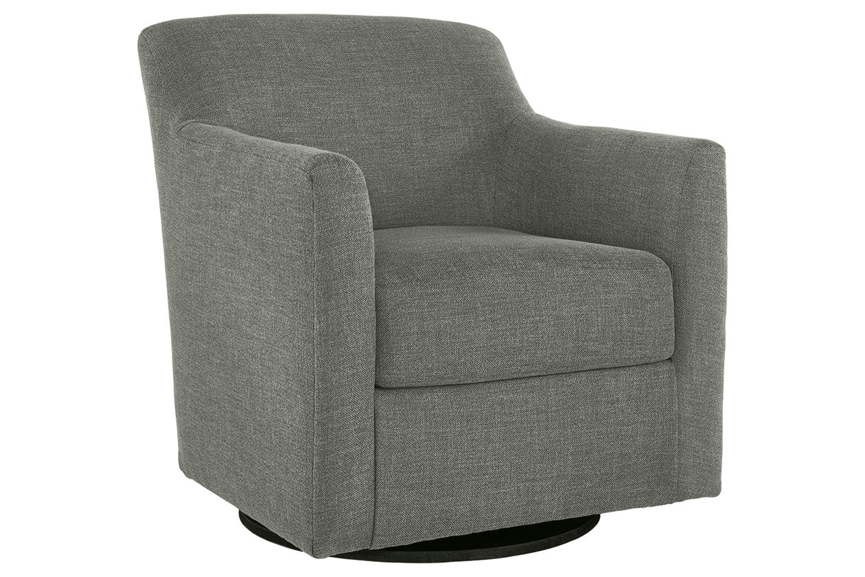 Bradney Smoke Swivel Accent Chair - A3000326 - Luna Furniture - Dallas Store