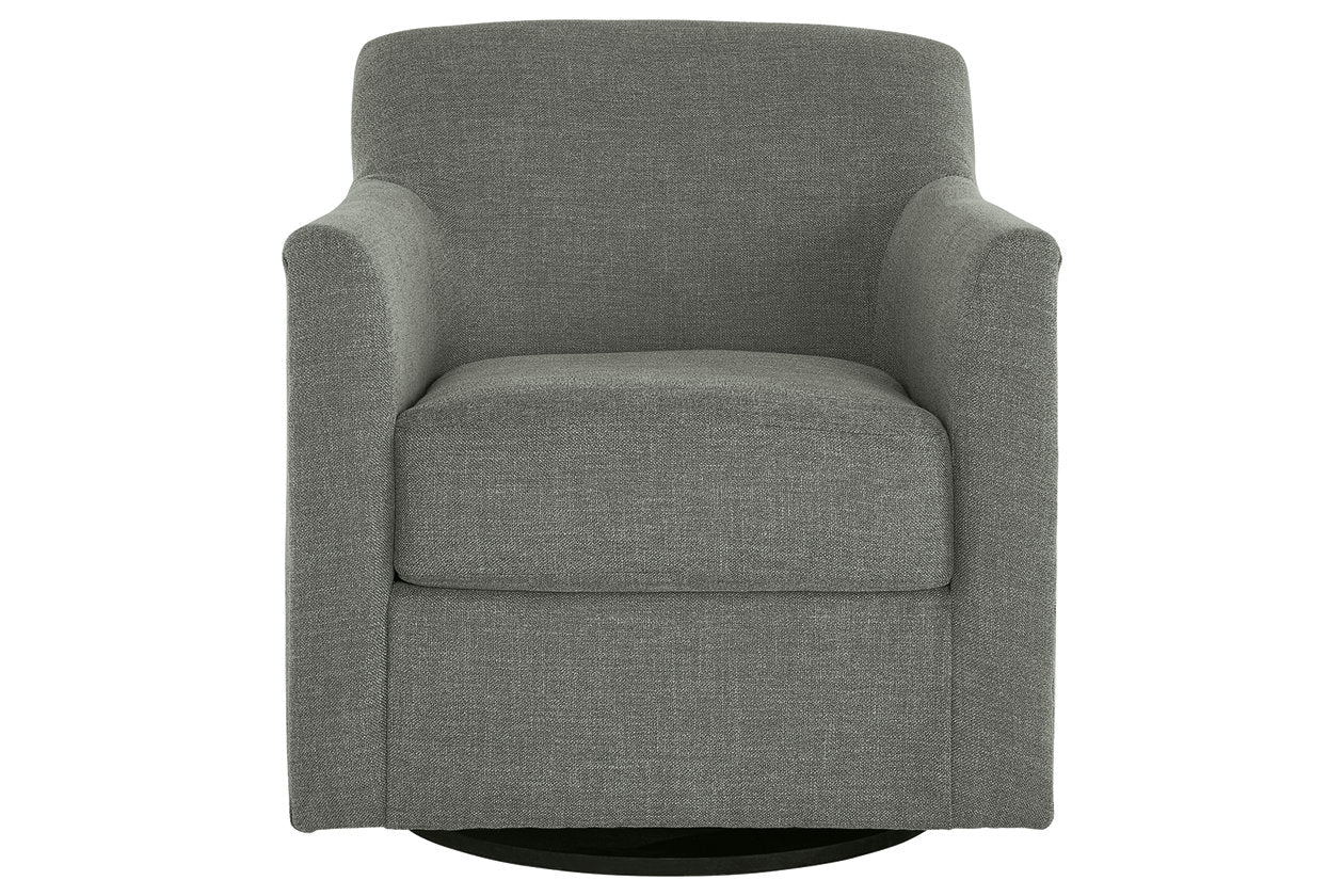 Bradney Smoke Swivel Accent Chair - A3000326 - Luna Furniture - Dallas Store