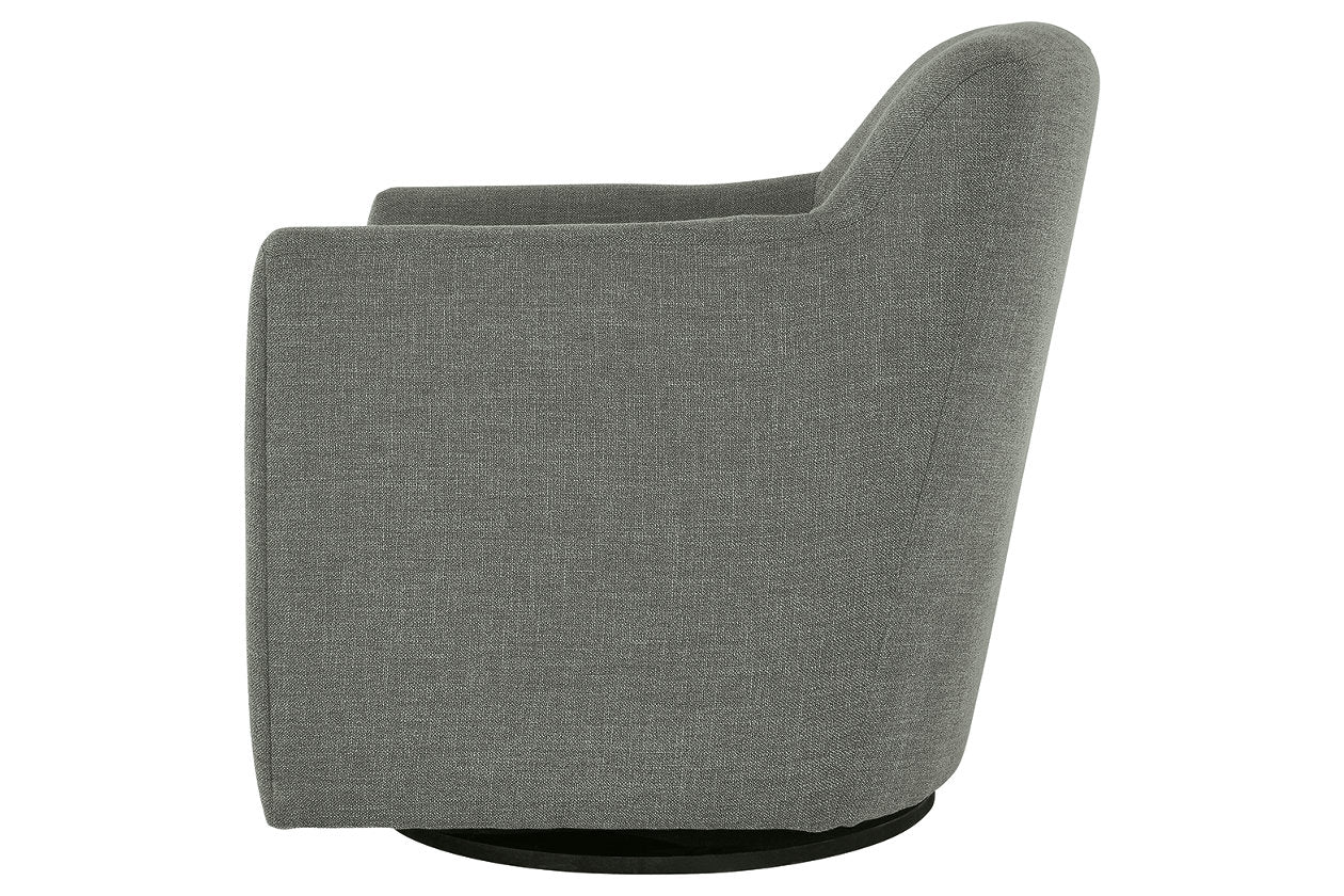 Bradney Smoke Swivel Accent Chair - A3000326 - Luna Furniture - Dallas Store