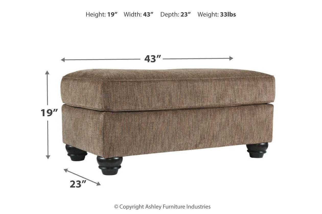 Braemar Brown Ottoman - 4090114 - Luna Furniture - Dallas Store