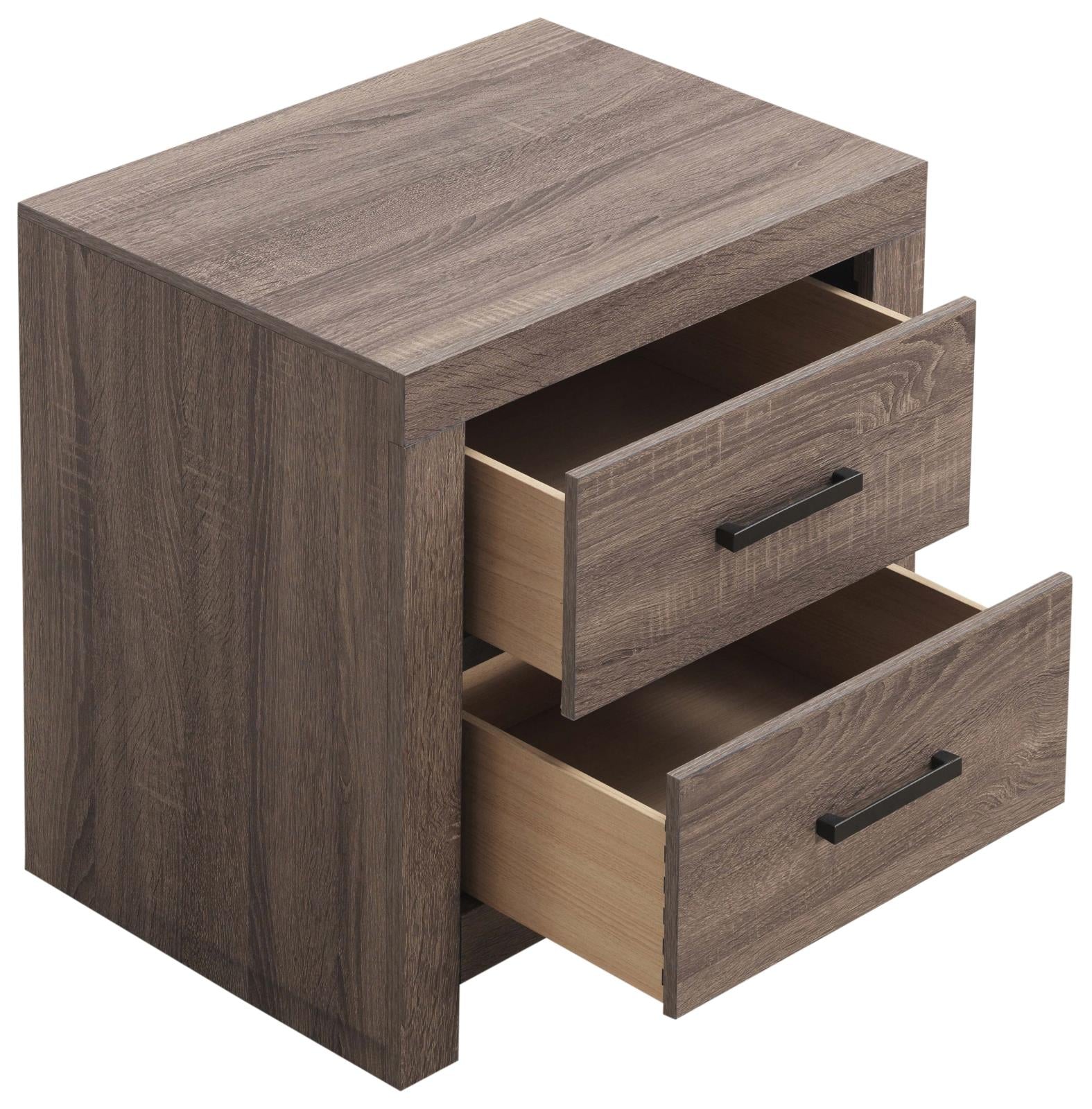 Brantford 2-Drawer Nightstand Barrel Oak - 207042 - Luna Furniture - Dallas Store