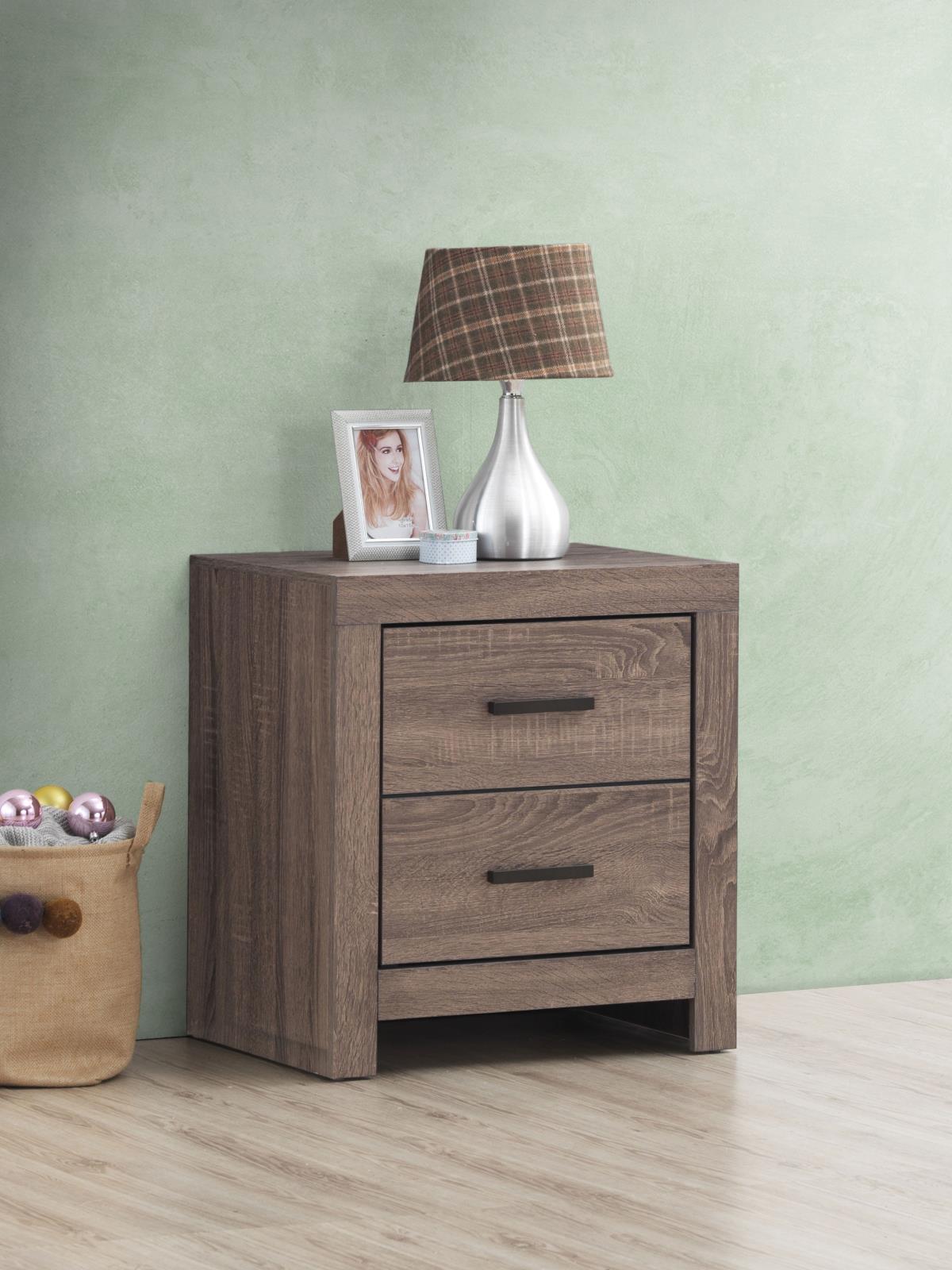 Brantford 2-Drawer Nightstand Barrel Oak - 207042 - Luna Furniture - Dallas Store