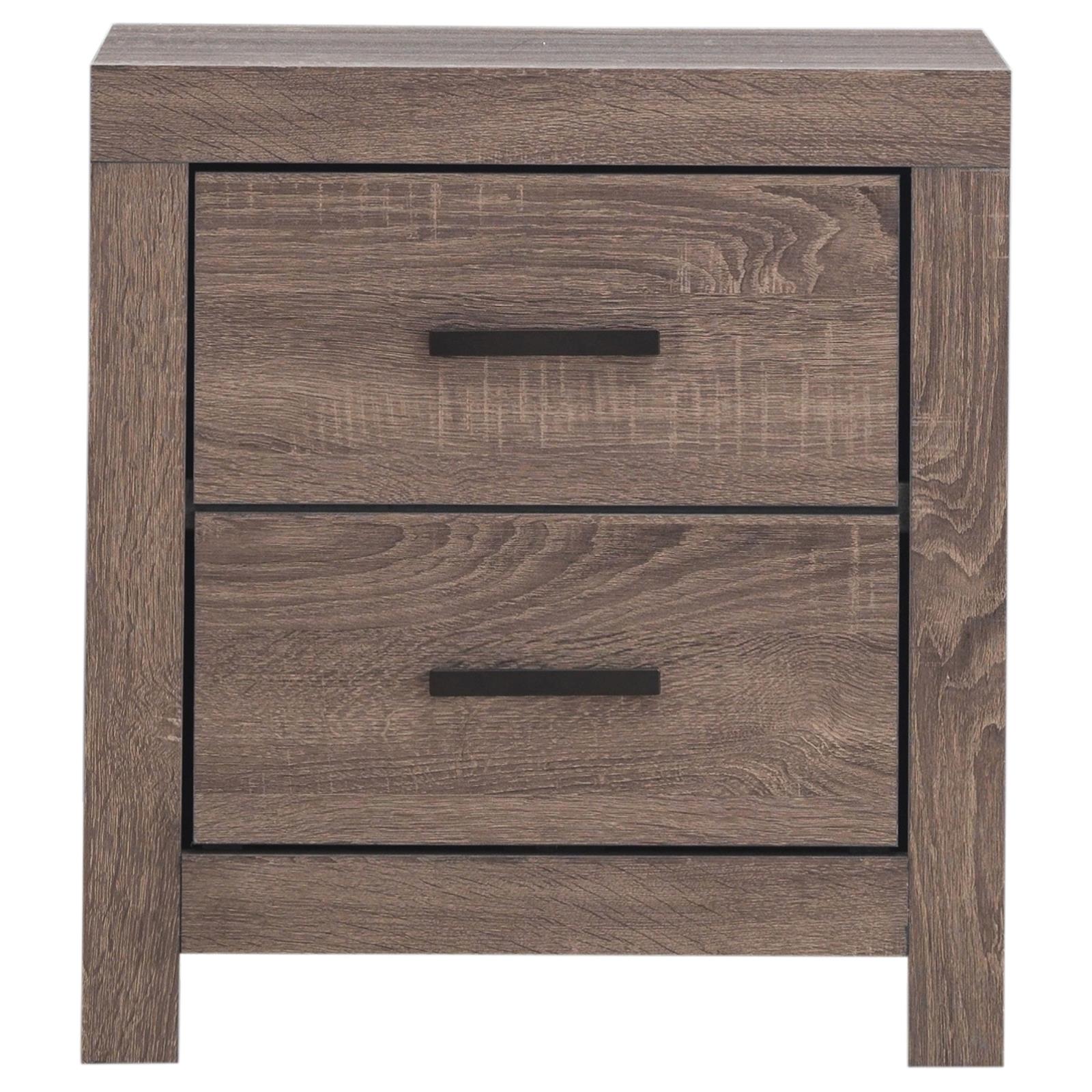 Brantford 2-Drawer Nightstand Barrel Oak - 207042 - Luna Furniture - Dallas Store