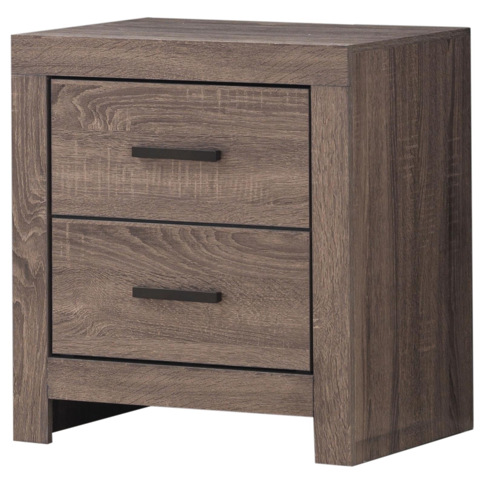 Brantford 2-Drawer Nightstand Barrel Oak - 207042 - Luna Furniture - Dallas Store