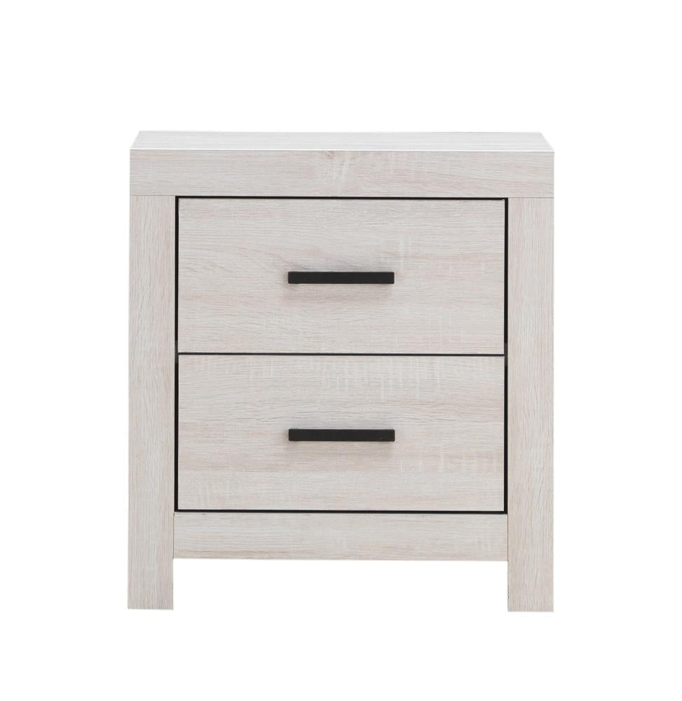 Brantford 2-Drawer Nightstand Coastal White - 207052 - Luna Furniture - Dallas Store