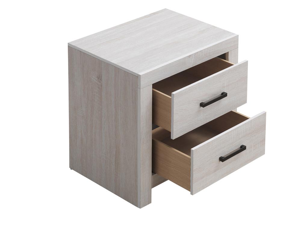 Brantford 2-Drawer Nightstand Coastal White - 207052 - Luna Furniture - Dallas Store