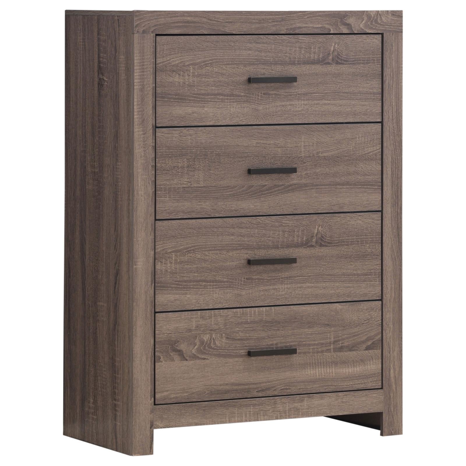 Brantford Barrel Oak 4-Drawer Chest - 207045 - Luna Furniture - Dallas Store