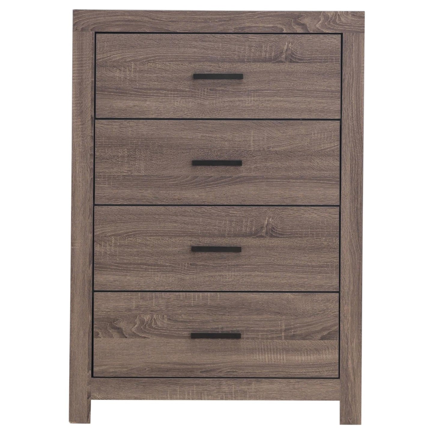 Brantford Barrel Oak 4-Drawer Chest - 207045 - Luna Furniture - Dallas Store