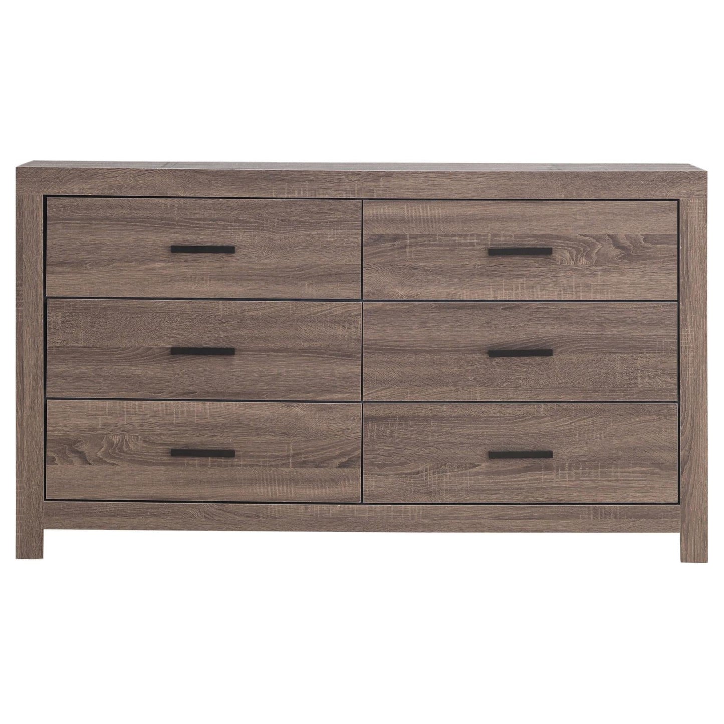 Brantford Barrel Oak 6-Drawer Dresser - 207043 - Luna Furniture - Dallas Store