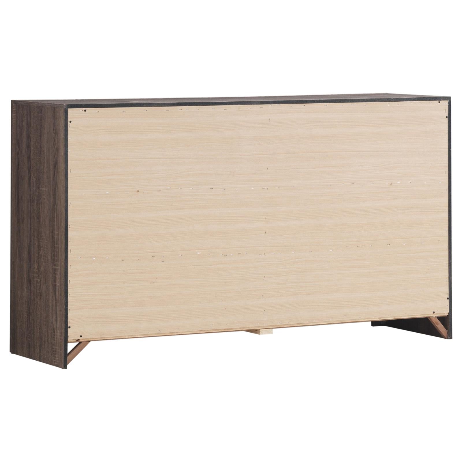Brantford Barrel Oak 6-Drawer Dresser - 207043 - Luna Furniture - Dallas Store