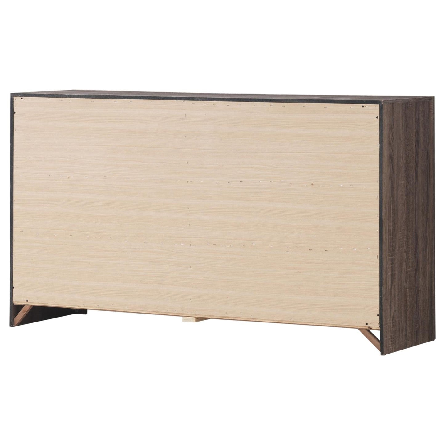 Brantford Barrel Oak 6-Drawer Dresser - 207043 - Luna Furniture - Dallas Store