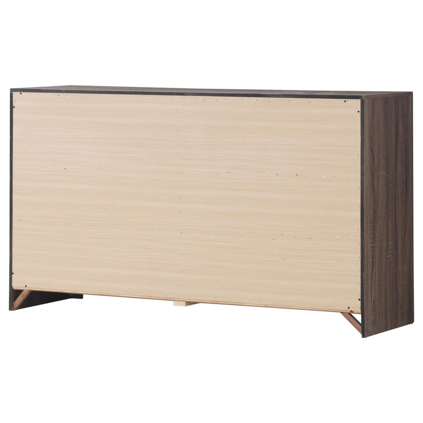 Brantford Barrel Oak 6-Drawer Dresser - 207043 - Luna Furniture - Dallas Store