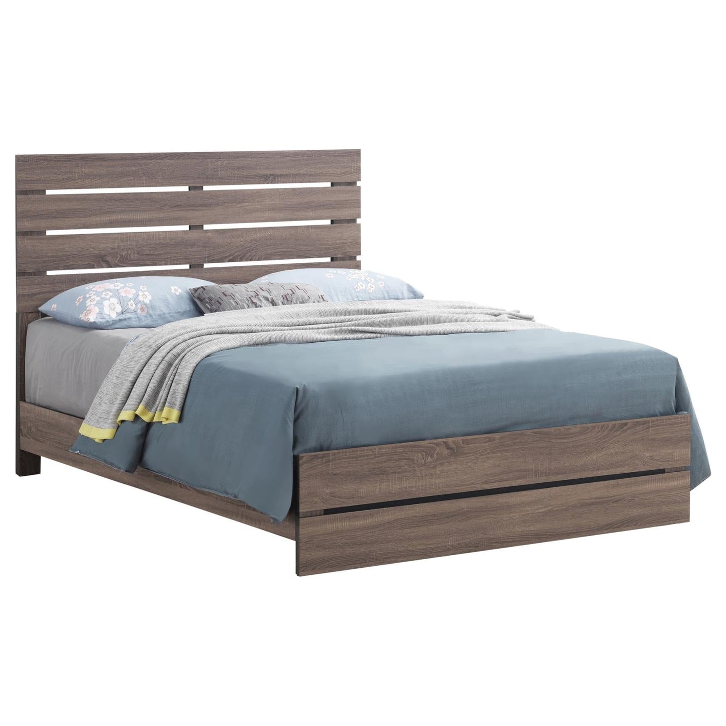 Brantford Barrel Oak Panel Bedroom Set - SET | 207041Q | 207042 | 207045 - Luna Furniture - Dallas Store