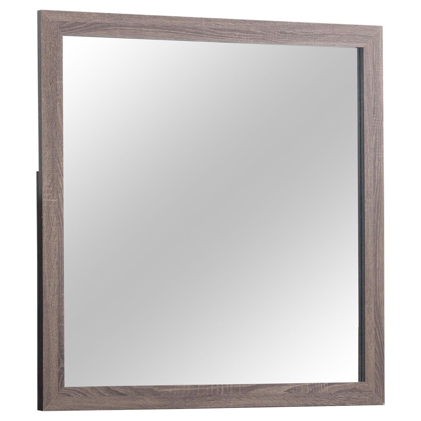 Brantford Barrel Oak Rectangle Dresser Mirror - 207044 - Luna Furniture - Dallas Store