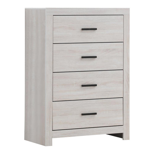 Brantford Coastal White 4-Drawer Chest - 207055 - Luna Furniture - Dallas Store