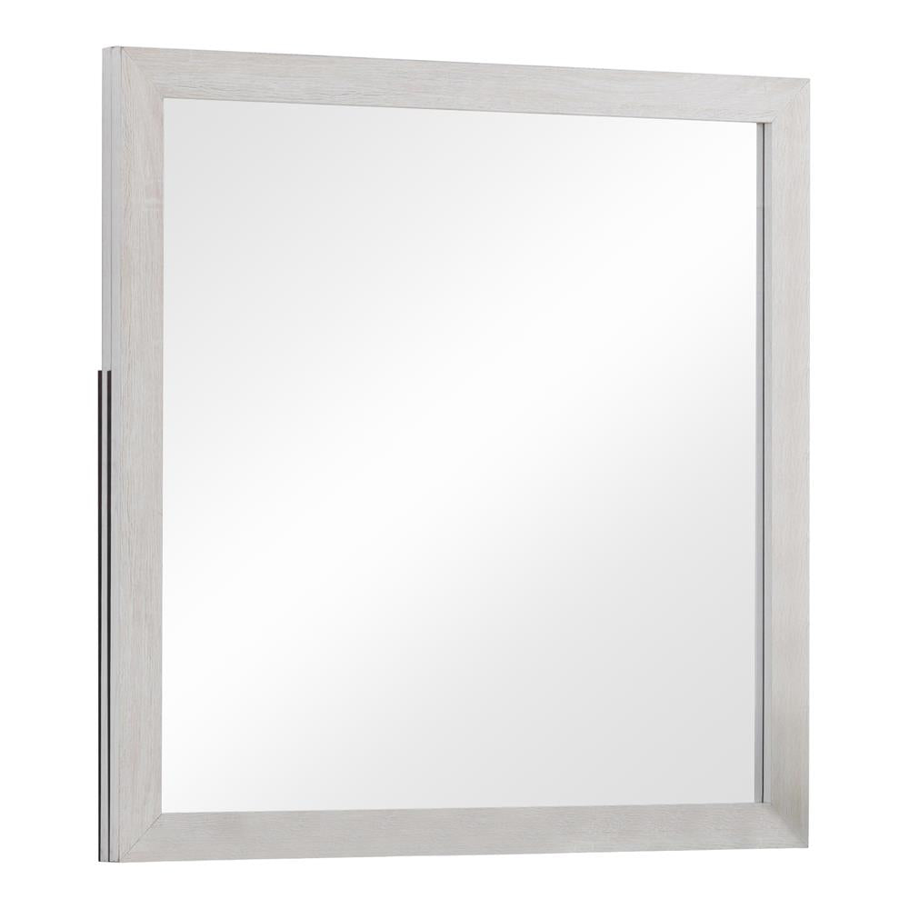 Brantford Coastal White Rectangle Dresser Mirror - 207054 - Luna Furniture - Dallas Store