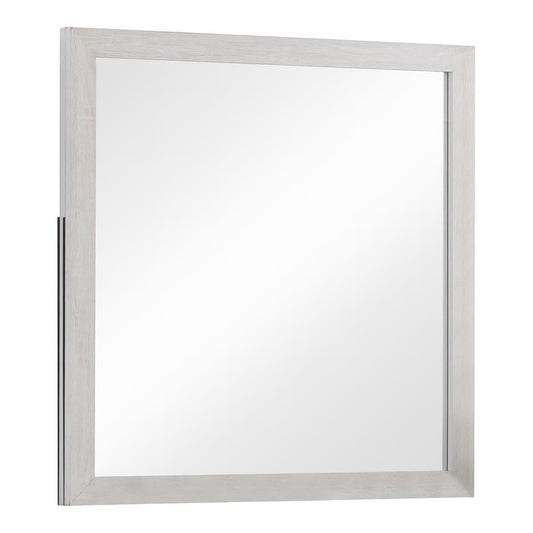 Brantford Coastal White Rectangle Dresser Mirror - 207054 - Luna Furniture - Dallas Store