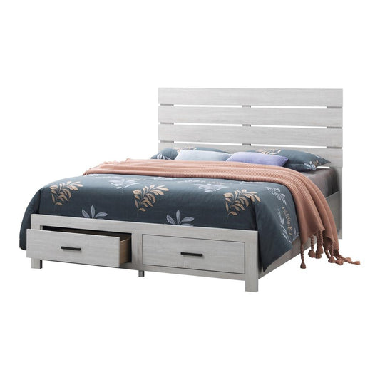 Brantford Eastern King Storage Bed Coastal White - 207050KE - Luna Furniture - Dallas Store