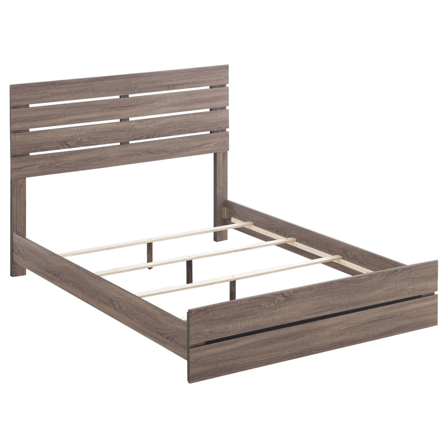 Brantford Queen Panel Bed Barrel Oak - 207041Q - Luna Furniture - Dallas Store