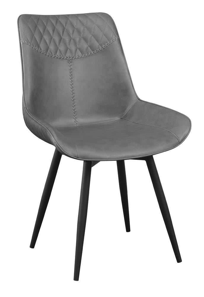 Brassie Gray Upholstered Side Chairs, Set of 2 - 110272 - Luna Furniture - Dallas Store