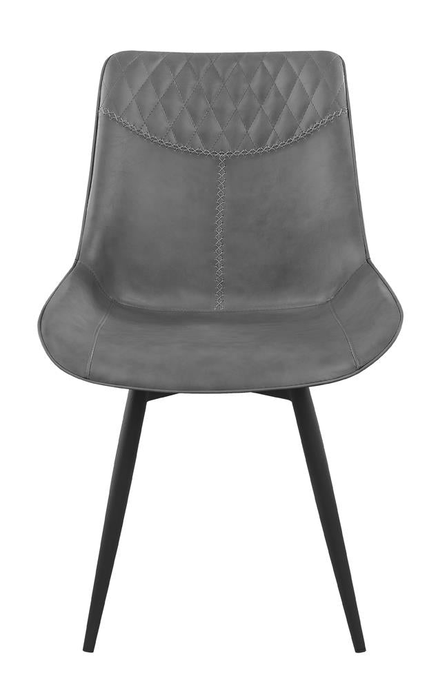 Brassie Gray Upholstered Side Chairs, Set of 2 - 110272 - Luna Furniture - Dallas Store