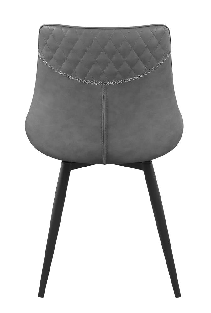 Brassie Gray Upholstered Side Chairs, Set of 2 - 110272 - Luna Furniture - Dallas Store