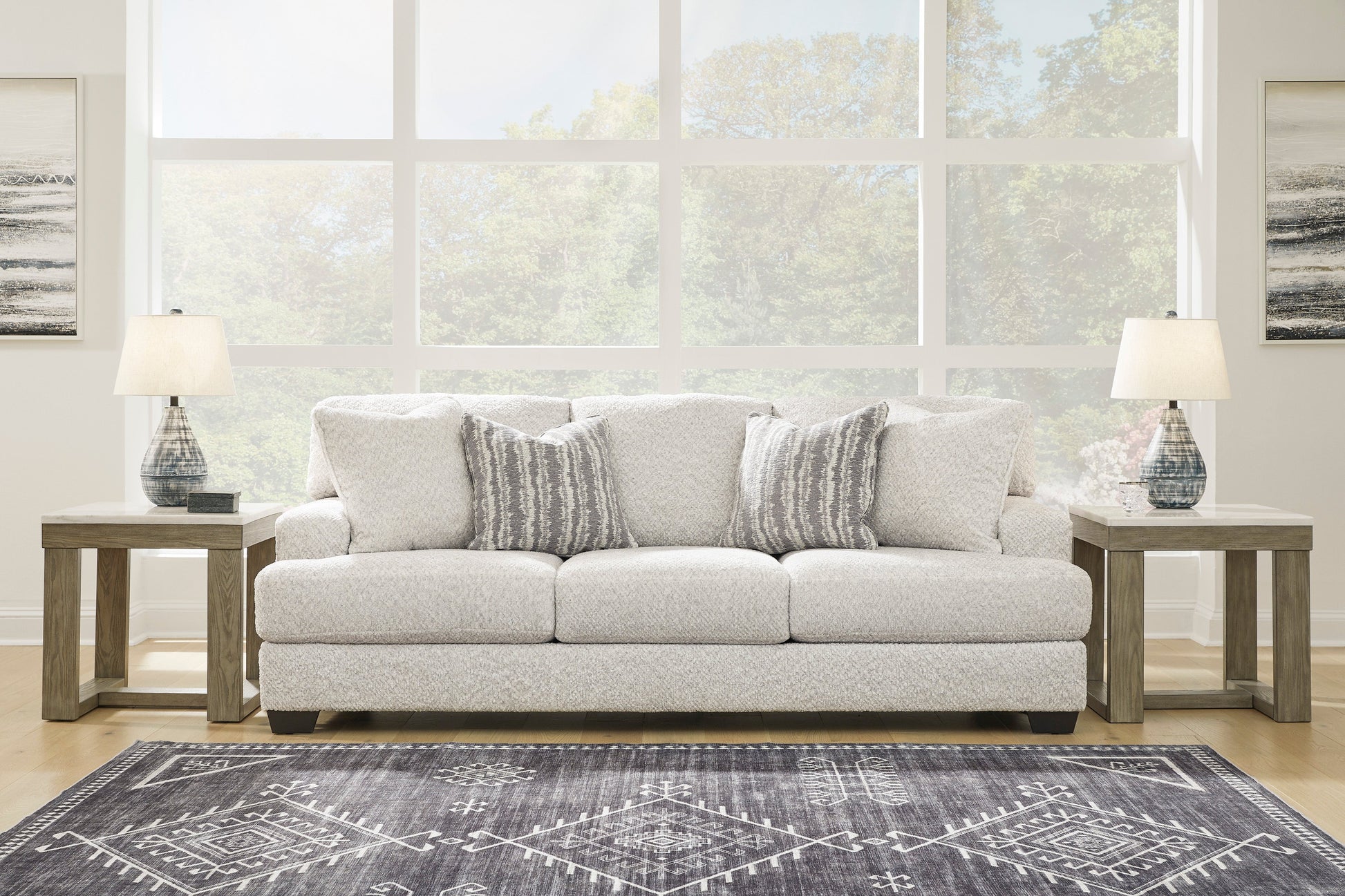 Brebryan Flannel Living Room Set - SET | 3440138 | 3440135 - Luna Furniture - Dallas Store