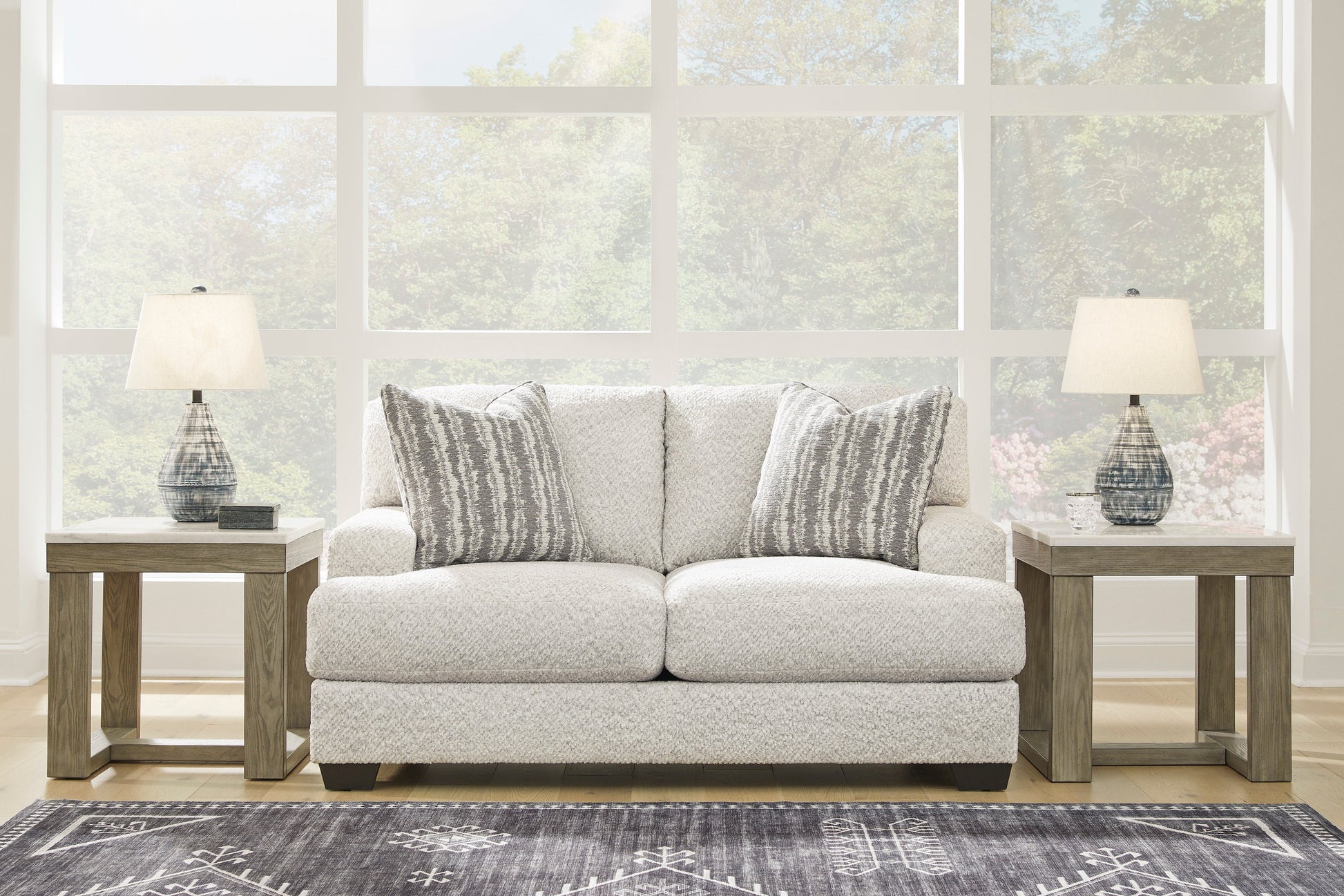 Brebryan Flannel Living Room Set - SET | 3440138 | 3440135 - Luna Furniture - Dallas Store