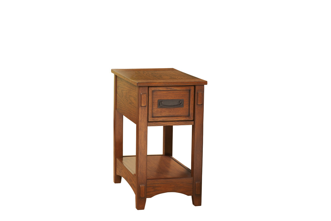 Breegin Brown Chairside End Table - T007-319 - Luna Furniture - Dallas Store