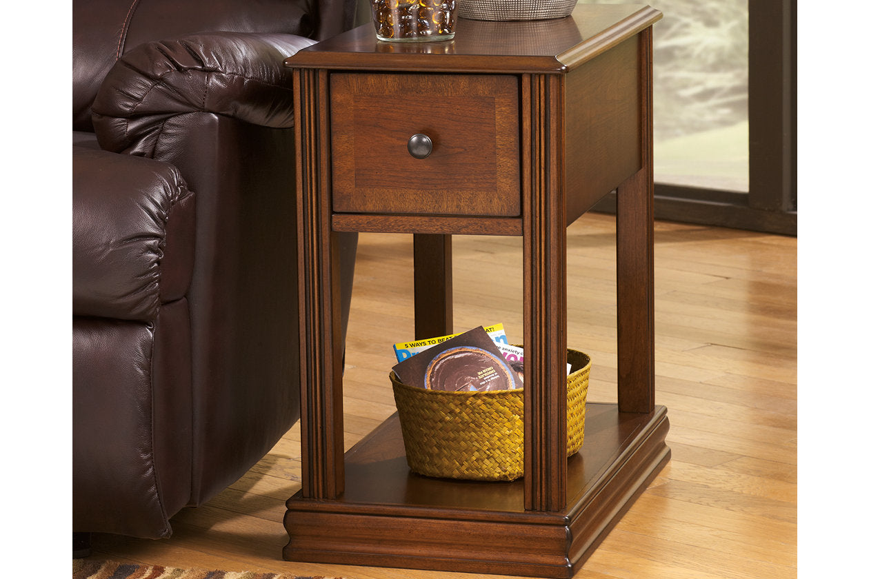 Breegin Brown Chairside End Table - T007-527 - Luna Furniture - Dallas Store