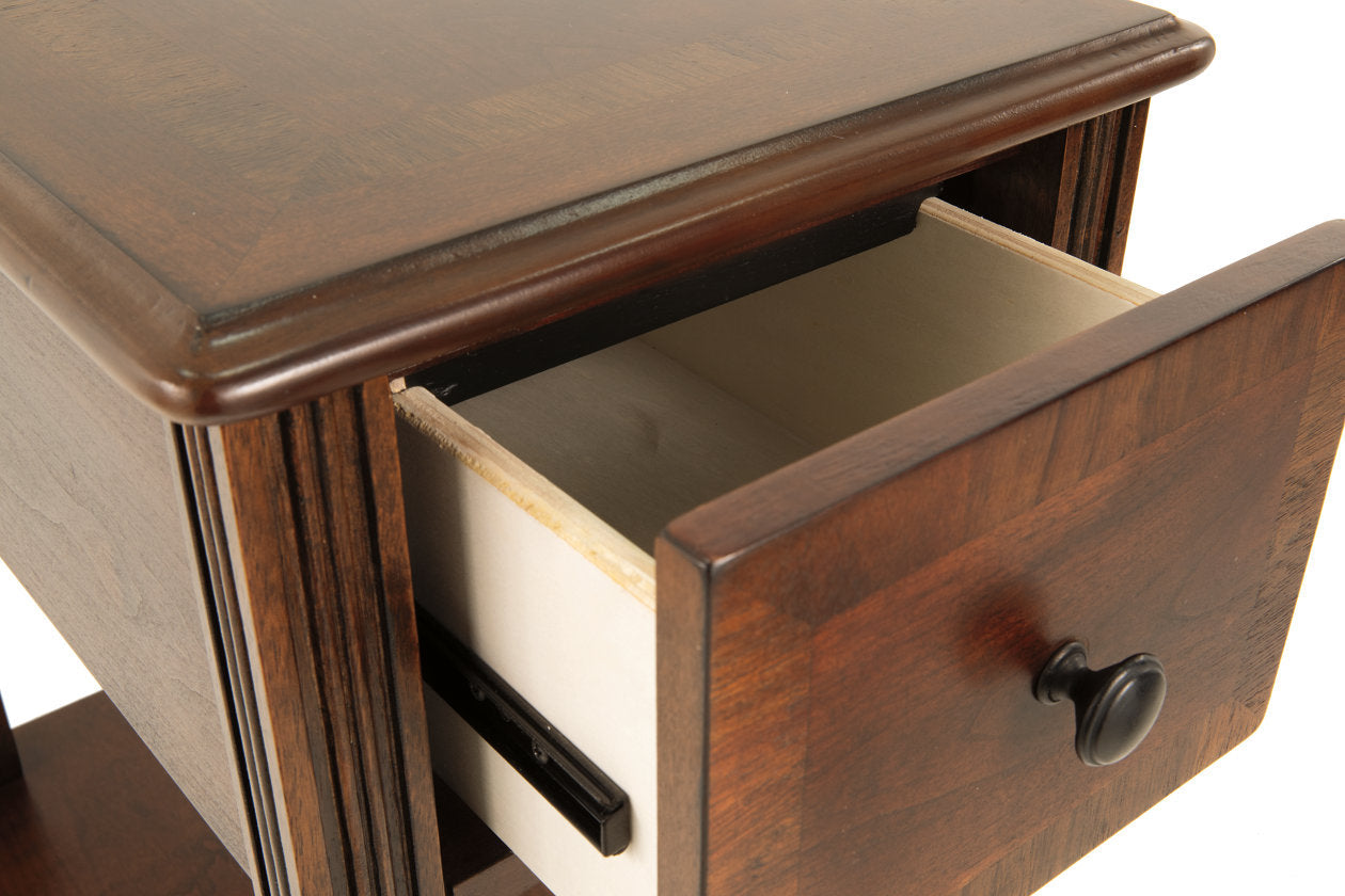 Breegin Brown Chairside End Table - T007-527 - Luna Furniture - Dallas Store