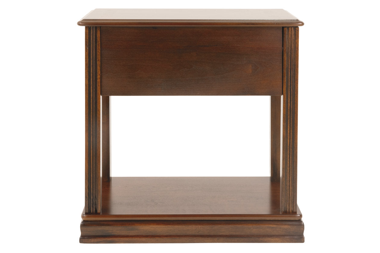 Breegin Brown Chairside End Table - T007-527 - Luna Furniture - Dallas Store